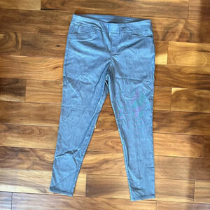 Calvin Klein Dressy Faux Denim Leggings size Large